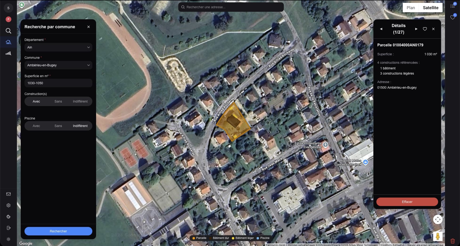Coo Web : recherche de parcelles et DPE en ligne, depuis votre navigateur